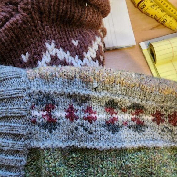 Gentleman Farmer sweater New Zealand wool chunky grandpa XL - Picture 4 of 5